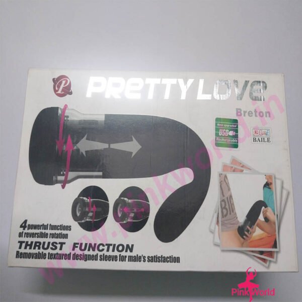 Pretty Love Breton Rechargeable Thrusting & Rotating Masturbator For Men. - Image 10