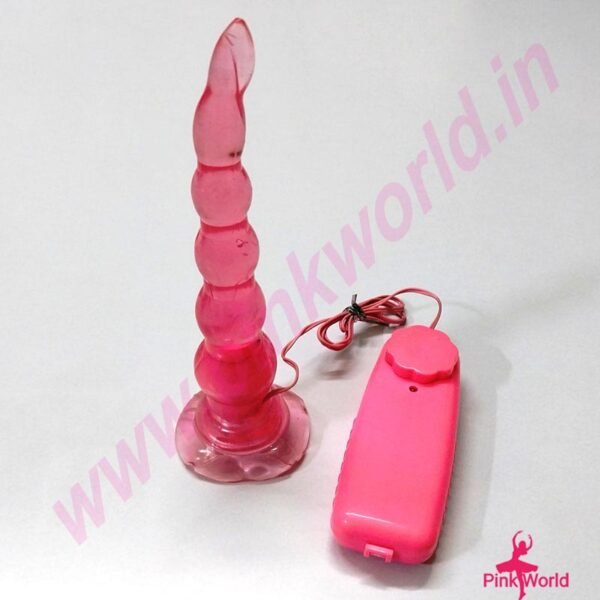 Beaded Multi-Speed Vibrating Butt Plug. - Image 3