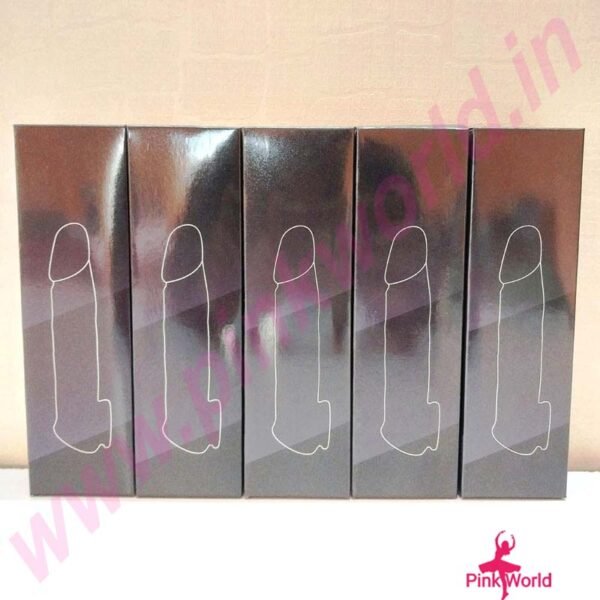 Long Dotted Stretchable & Reusable Silicone Dragon Condom- Chocolate. - Image 8