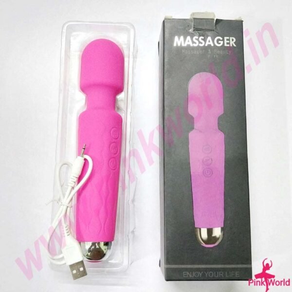 Massager & Beauty Hi-Speed Hand Vibrator-Magenta. - Image 2