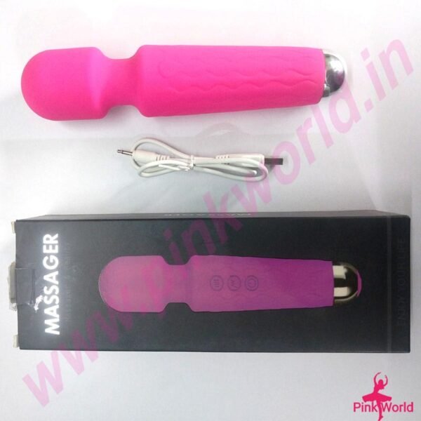 Massager & Beauty Hi-Speed Hand Vibrator-Magenta. - Image 3
