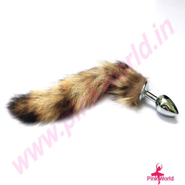 Pure Steel With Real Fox Tail Anal Plug. - Image 5