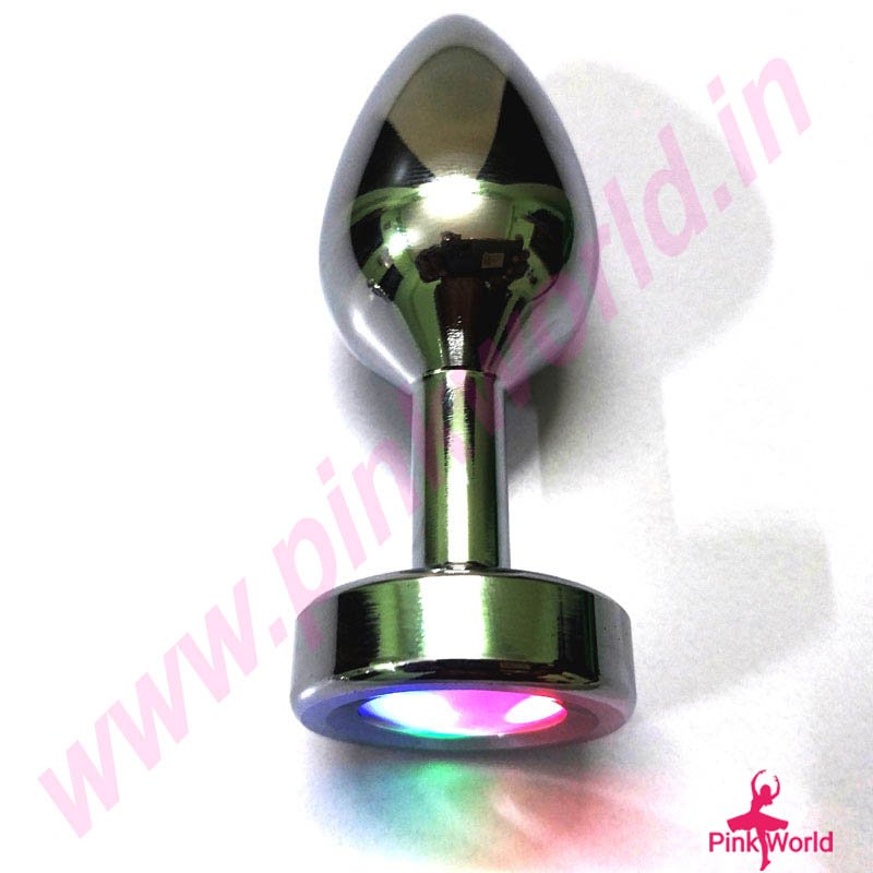 Pure Steel Anal Plug With Dancing LED. - Image 2