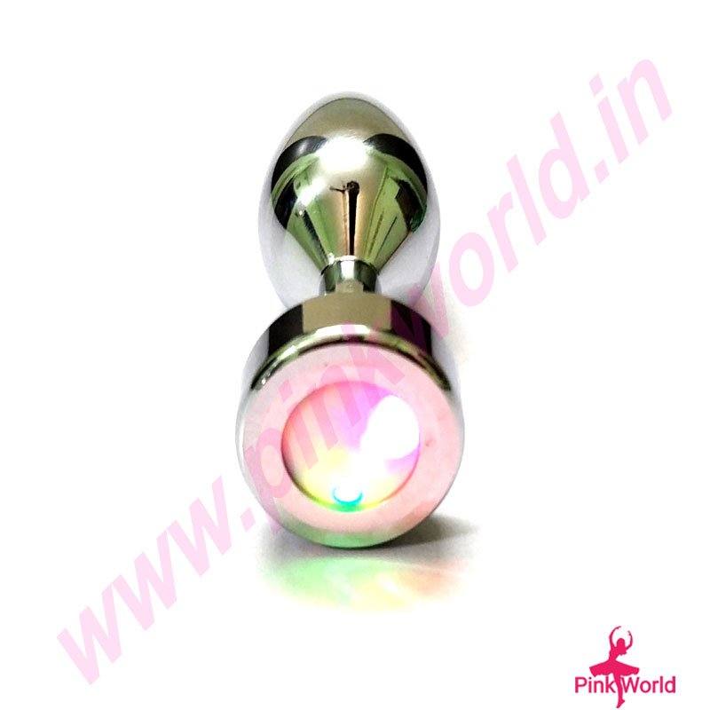 Pure Steel Anal Plug With Dancing LED. - Image 3
