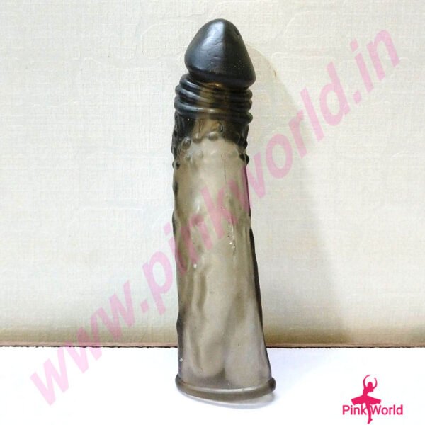 Night King Premium Stretchable Penis Sleeve- Grey.