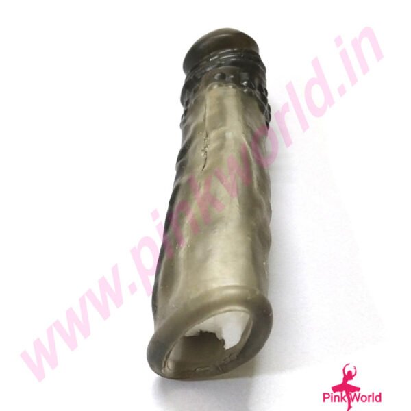 Night King Premium Stretchable Penis Sleeve- Grey. - Image 5