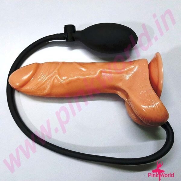 Pure Silicone Air Base Self Size Dildo With Air Pump. - Image 2