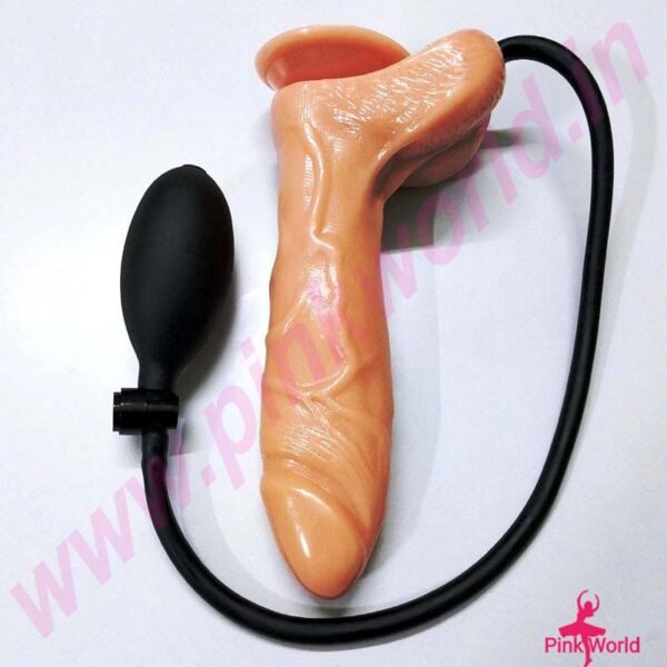 Pure Silicone Air Base Self Size Dildo With Air Pump. - Image 3