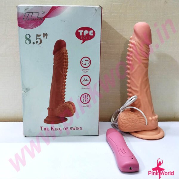 Mengze The King Of Swing Super Soft Dotted Silicone Dildo.