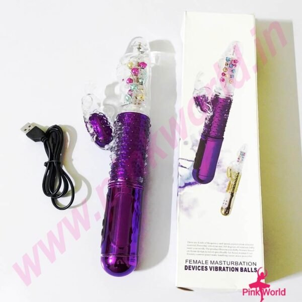 Realistic Rechargeable Female Masturbation Dildo With Vibration Balls. - Image 2
