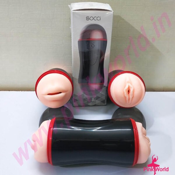 Socci- 2 In One Fleshlight Masturbator For Men.