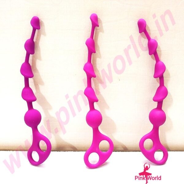 Realistic Big Dotted Silicone Anal Plug.