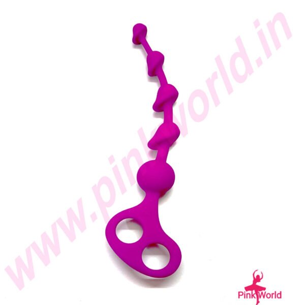 Realistic Big Dotted Silicone Anal Plug. - Image 2