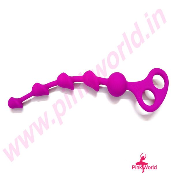 Realistic Big Dotted Silicone Anal Plug. - Image 3