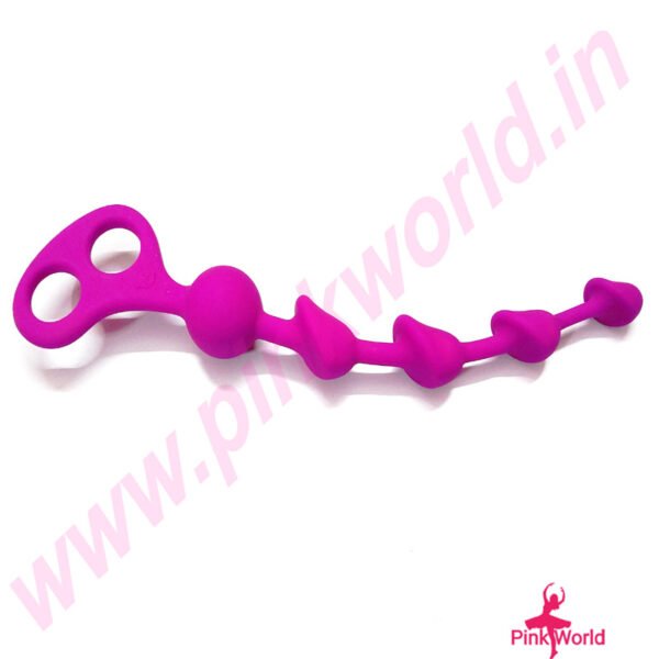 Realistic Big Dotted Silicone Anal Plug. - Image 4