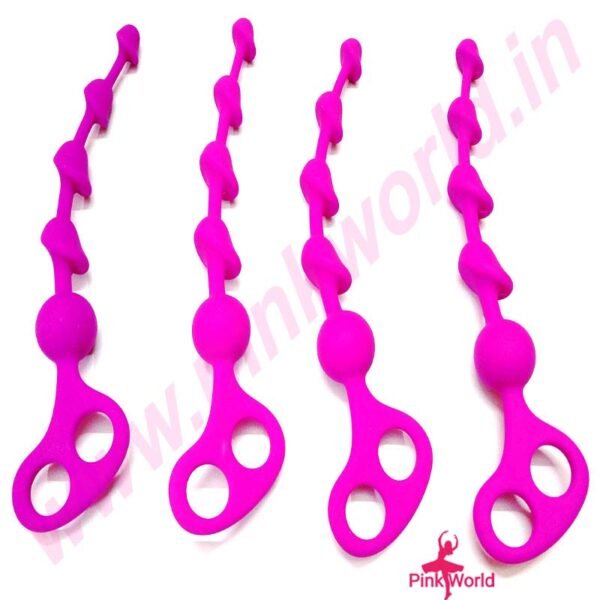 Realistic Big Dotted Silicone Anal Plug. - Image 6