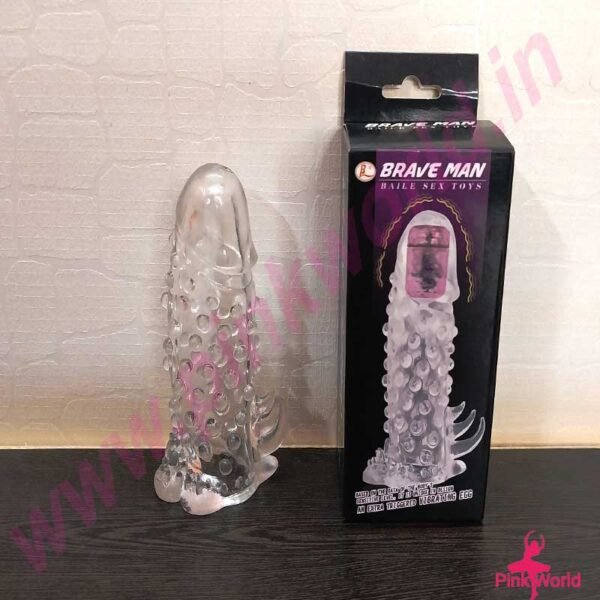Brave Man Premium Dotted Silicone Sleeve.