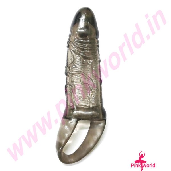 Pleasure Plus Silicone Gorilla Condom- Black. - Image 2