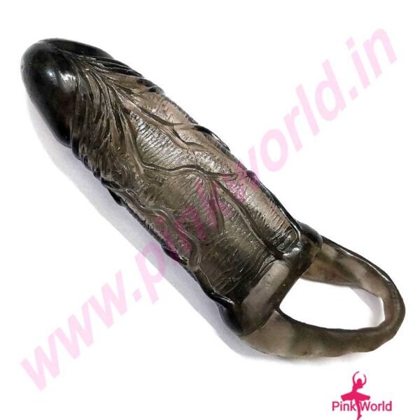 Pleasure Plus Silicone Gorilla Condom- Black. - Image 4