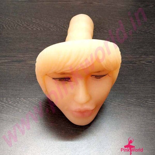 Cute Face Silicone Mouth Hand Masturbator. - Image 2