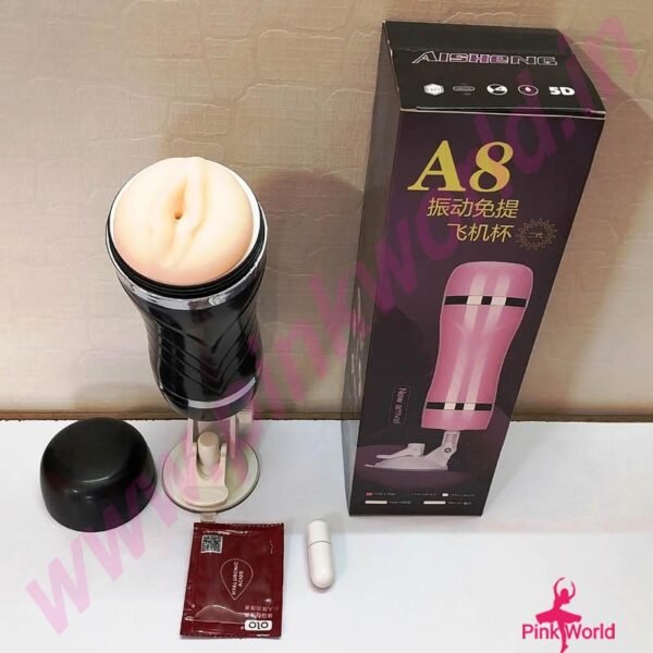 A8 Vibration Hands-Free Airplane Masturbation Cup.