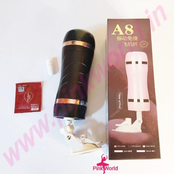 A8 Vibration Hands-Free Airplane Masturbation Cup. - Image 2
