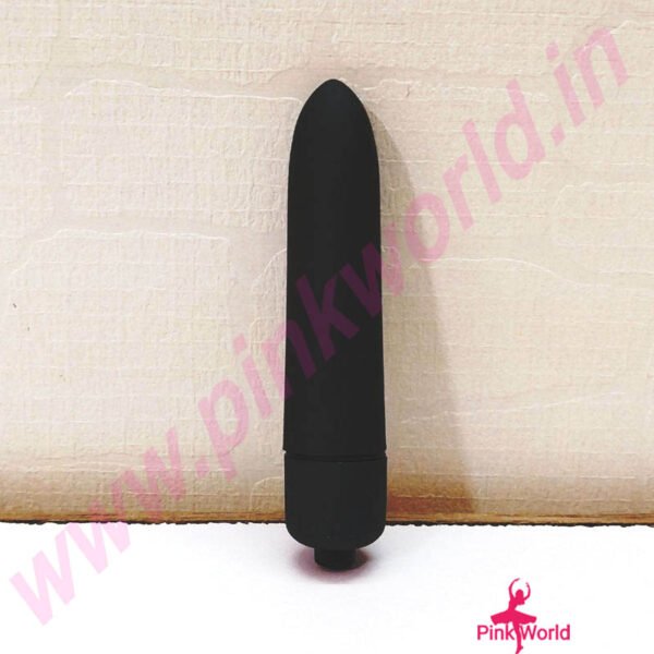 Small Pocket Lipstick Vibrator- Black.