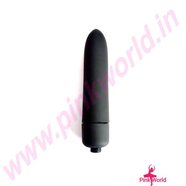 Small Pocket Lipstick Vibrator- Black. - Image 2