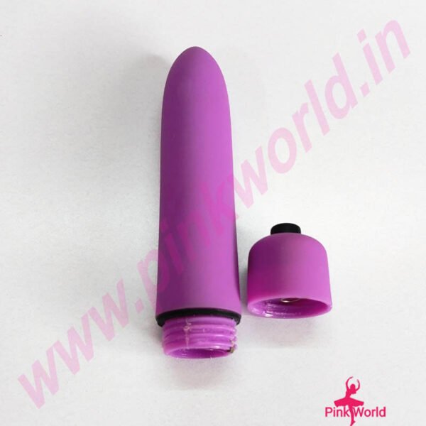 Small Pocket Lipstick Vibrator- Violet. - Image 4