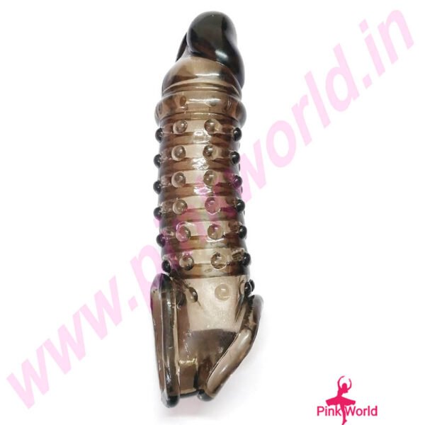 Double Look 7 Inch Silicone Penis Sleeve. - Image 4