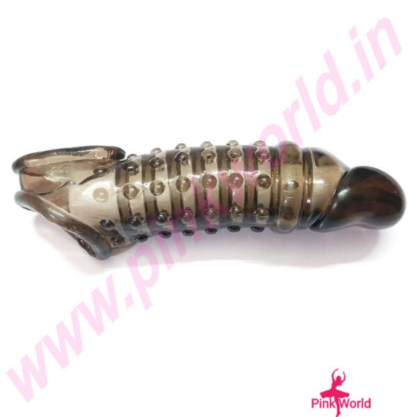 Double Look 7 Inch Silicone Penis Sleeve. - Image 6