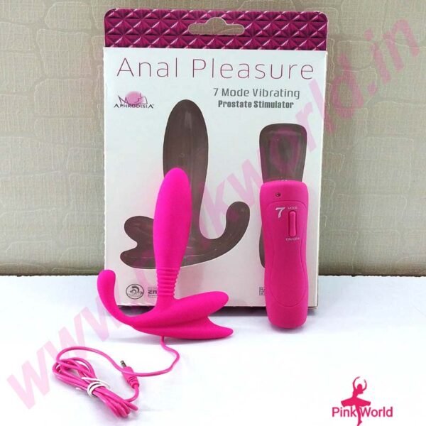 Anal Pleasure 7 Mode Vibrating Prostate Stimulator - Pink.