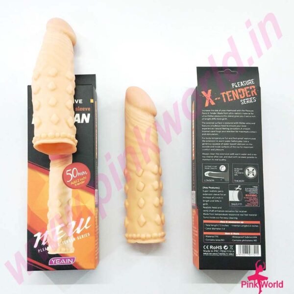 Max-Man Big Dotted Penis Extension - 7 Inch. - Image 2