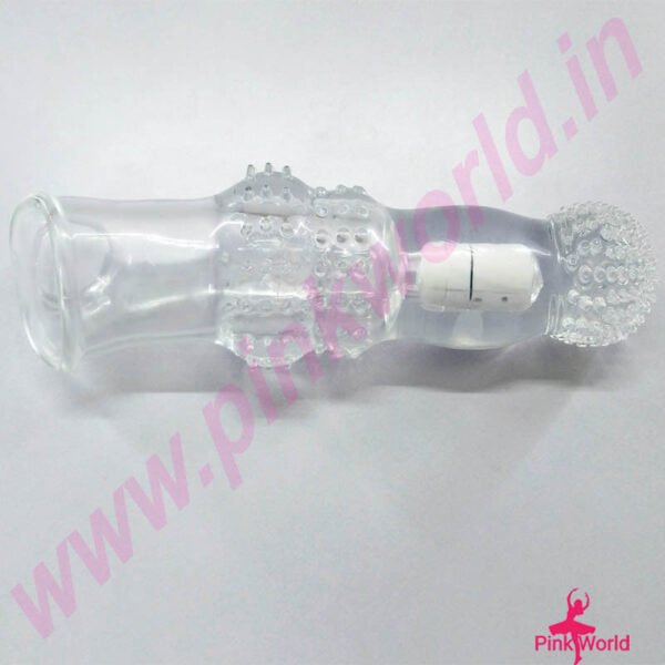 Wolf’s` Knot Big Mac Vibrating Transparent Penis Sleeve - 8.5 Inch. - Image 5