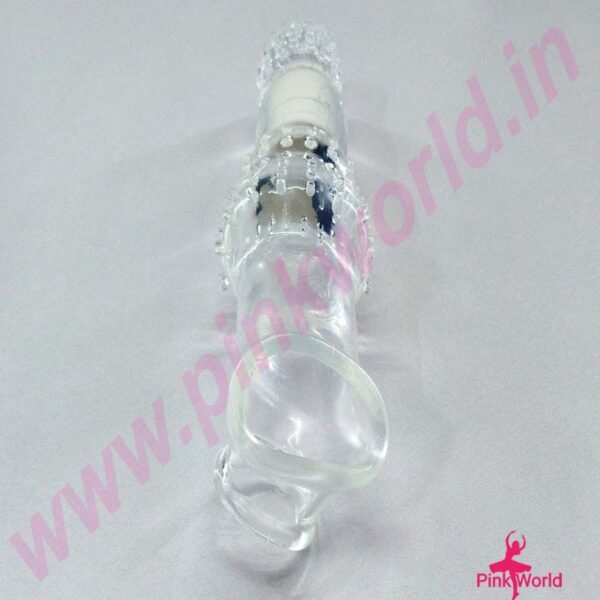 Wolf’s` Knot Big Mac Vibrating Transparent Penis Sleeve - 8.5 Inch. - Image 8