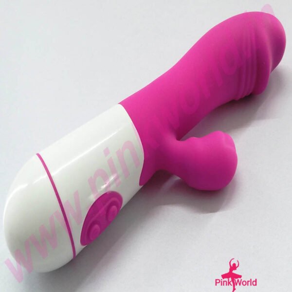 Premium Rechargeable High-Speed Rabbit Vibrator – Pink. - Image 2