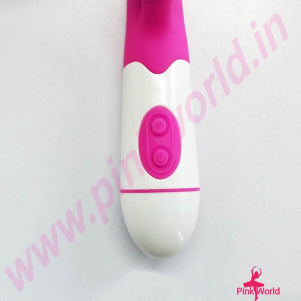 Premium Rechargeable High-Speed Rabbit Vibrator – Pink. - Image 6