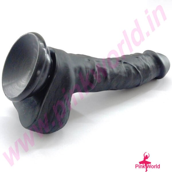 Strong Suction Cup 8 Inch Dildo For Ultimate Orgasm – Black. - Image 4