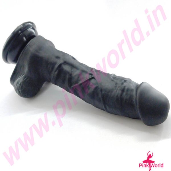 Strong Suction Cup 8 Inch Dildo For Ultimate Orgasm – Black. - Image 6