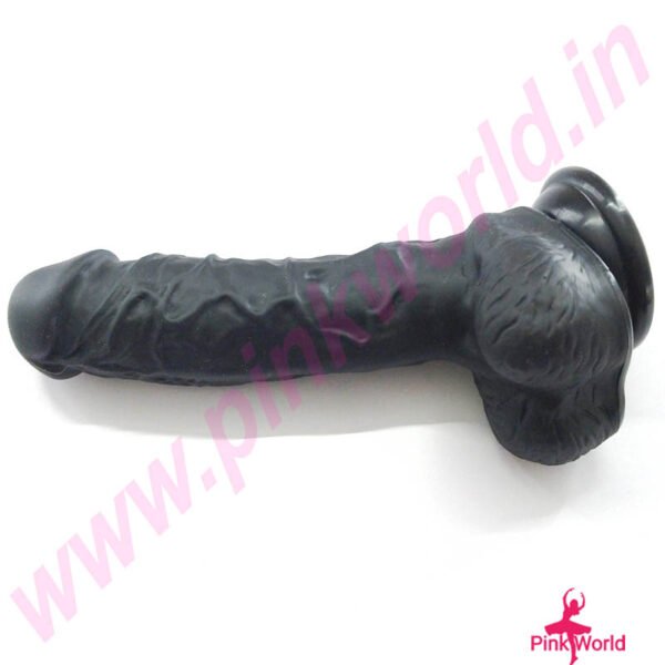Strong Suction Cup 8 Inch Dildo For Ultimate Orgasm – Black. - Image 8