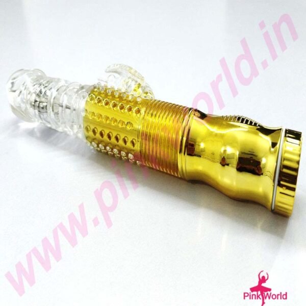 Daffy Deep Stroker Multi Speed Vibrator – Golden. - Image 4