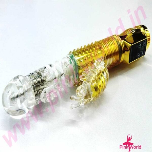 Daffy Deep Stroker Multi Speed Vibrator – Golden. - Image 6