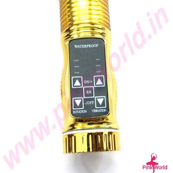 Daffy Deep Stroker Multi Speed Vibrator – Golden. - Image 8