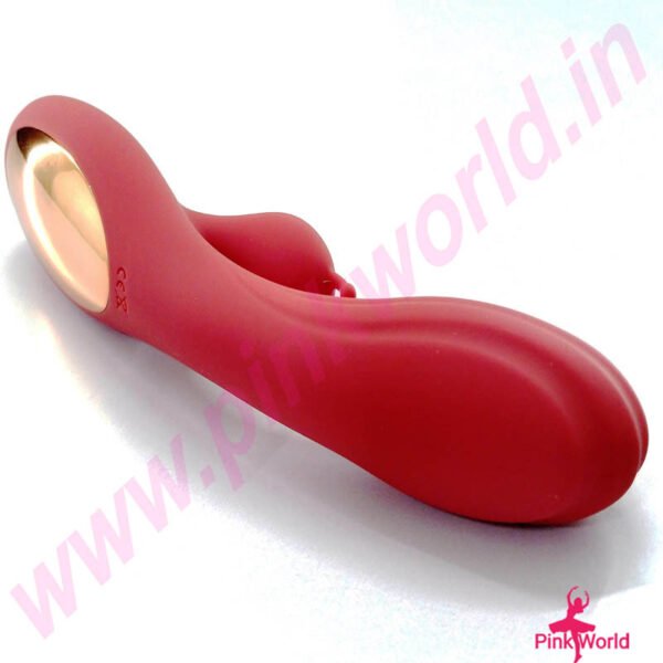 Born To Feeling Premium Rabbit Vibrator – Maroon. - Image 4