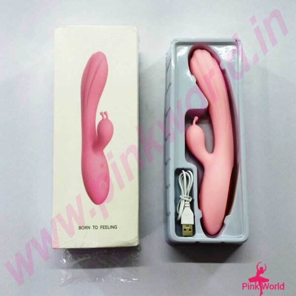 Born To Feeling Premium Rabbit Vibrator – Pink. - Image 8