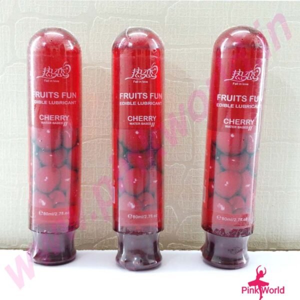 Fruits Fun Cherry Flavored Water-Base Lubricant – 80ml.