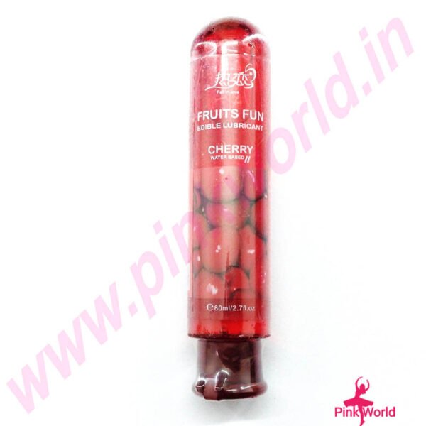 Fruits Fun Cherry Flavored Water-Base Lubricant – 80ml. - Image 2