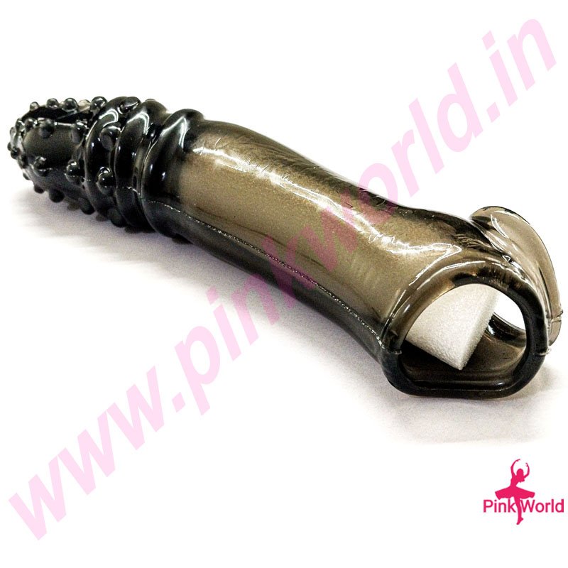 Wolf’s Fang Transparent Black Silicone Condom. - Image 2