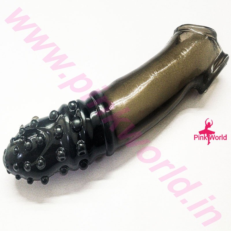 Wolf’s Fang Transparent Black Silicone Condom. - Image 3