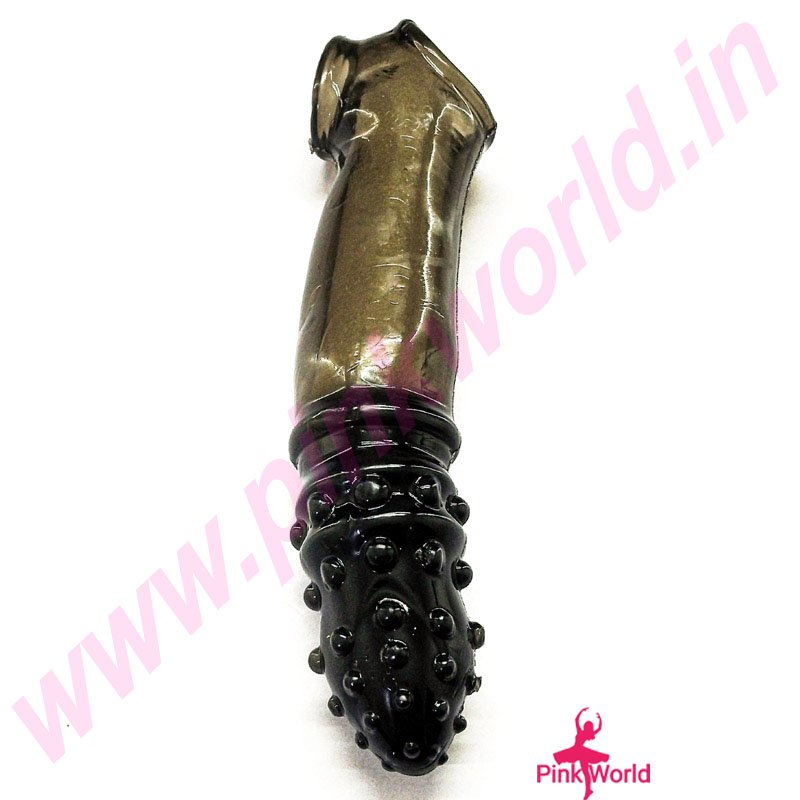 Wolf’s Fang Transparent Black Silicone Condom. - Image 5
